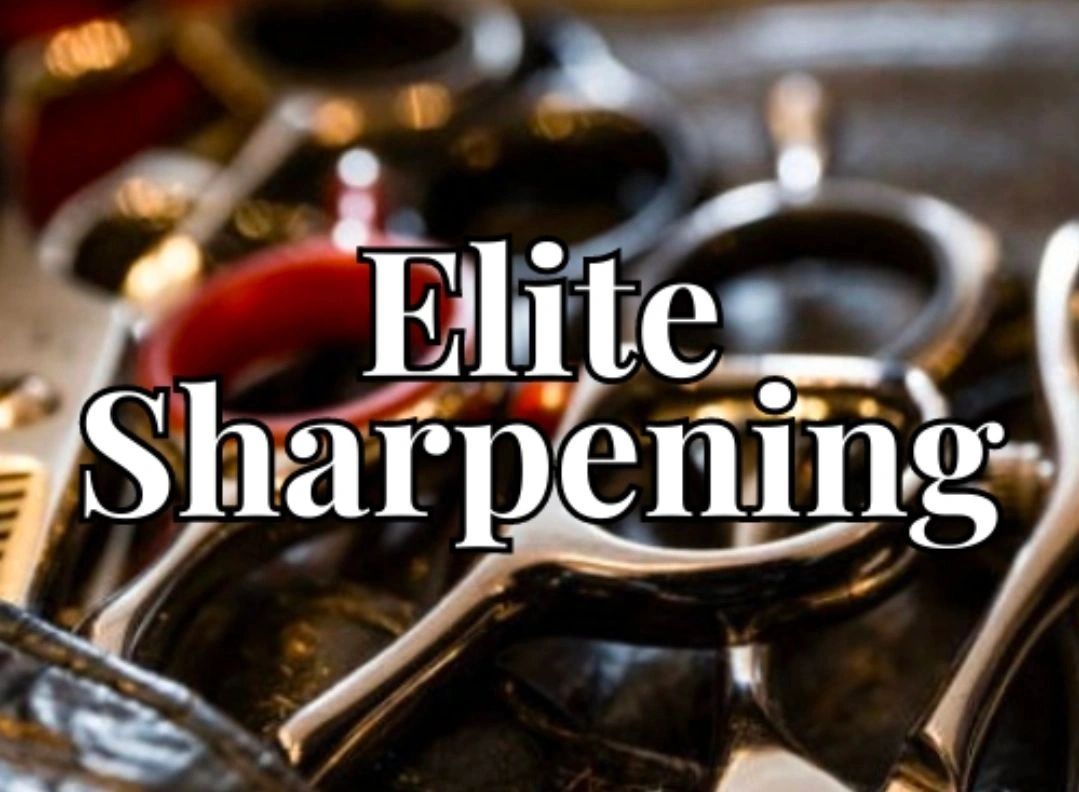 Hair shears / Elite Sharpening logo