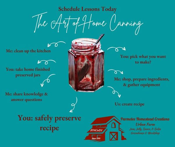 Canning Classes Parmelee Homestead Creations
