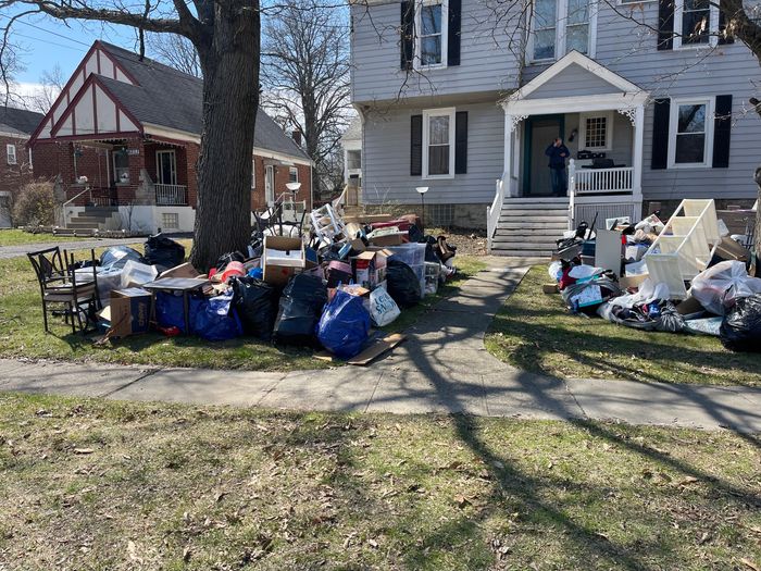 All the garbage kept out of house