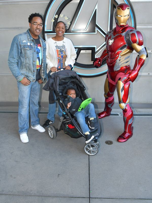African American Family with Ironman