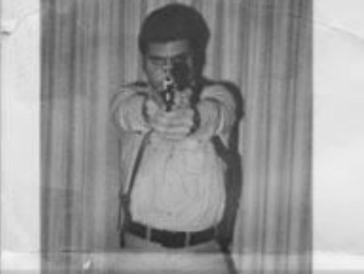 Ardolino as a Cop wearing his Dirty Harry® Holster.
Holster Designer – Ex-Cop – Author – Gun-Hand