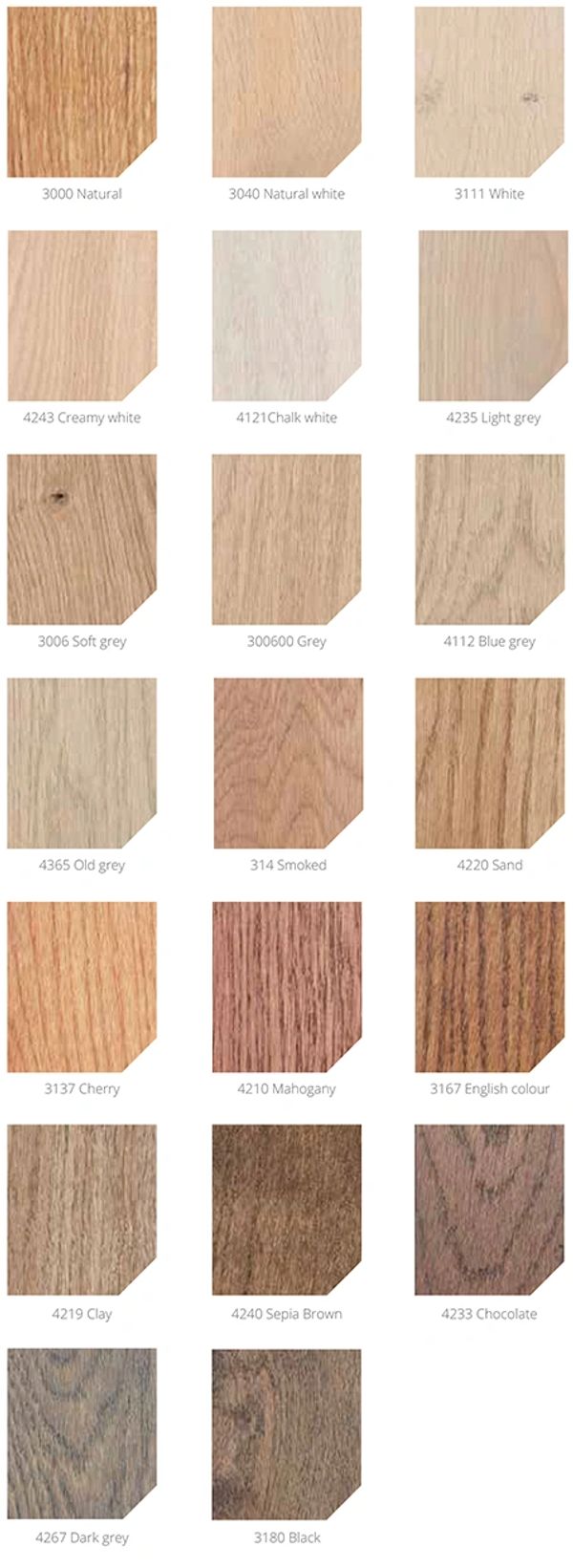 Vesting colour options