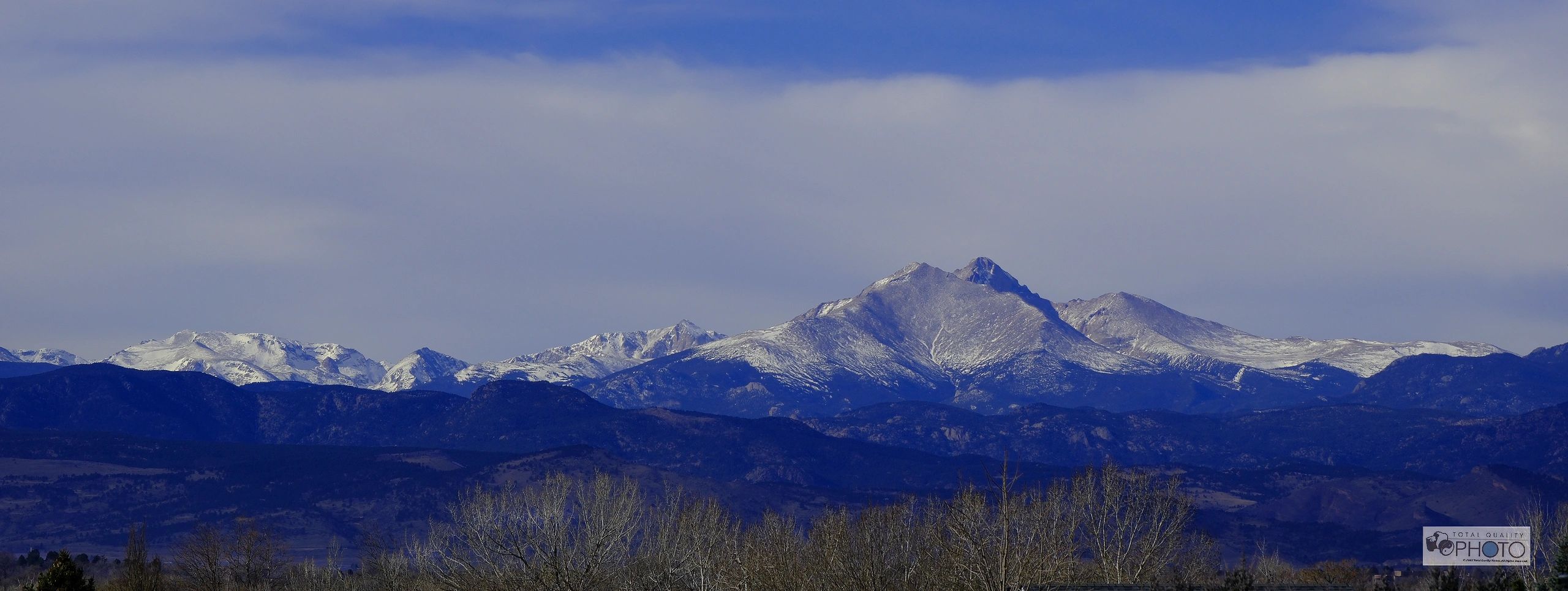 Longs Peak and Rocky Mountains Panorama
