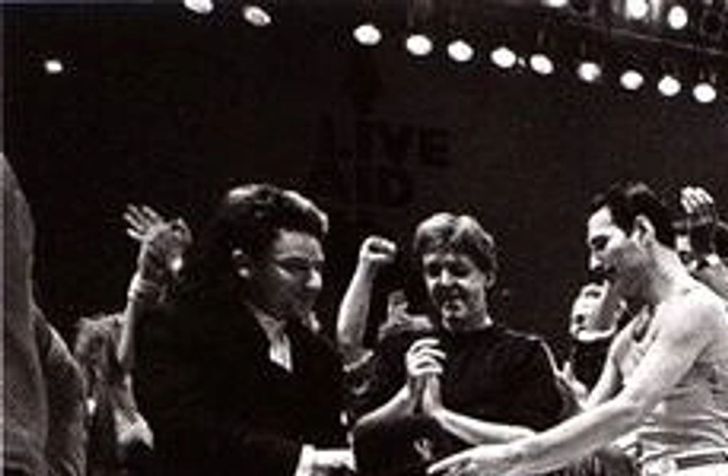 Bob Geldolf extended Live Aid to Fashion Aid with all the top Fashion designers like Scott Crolla.