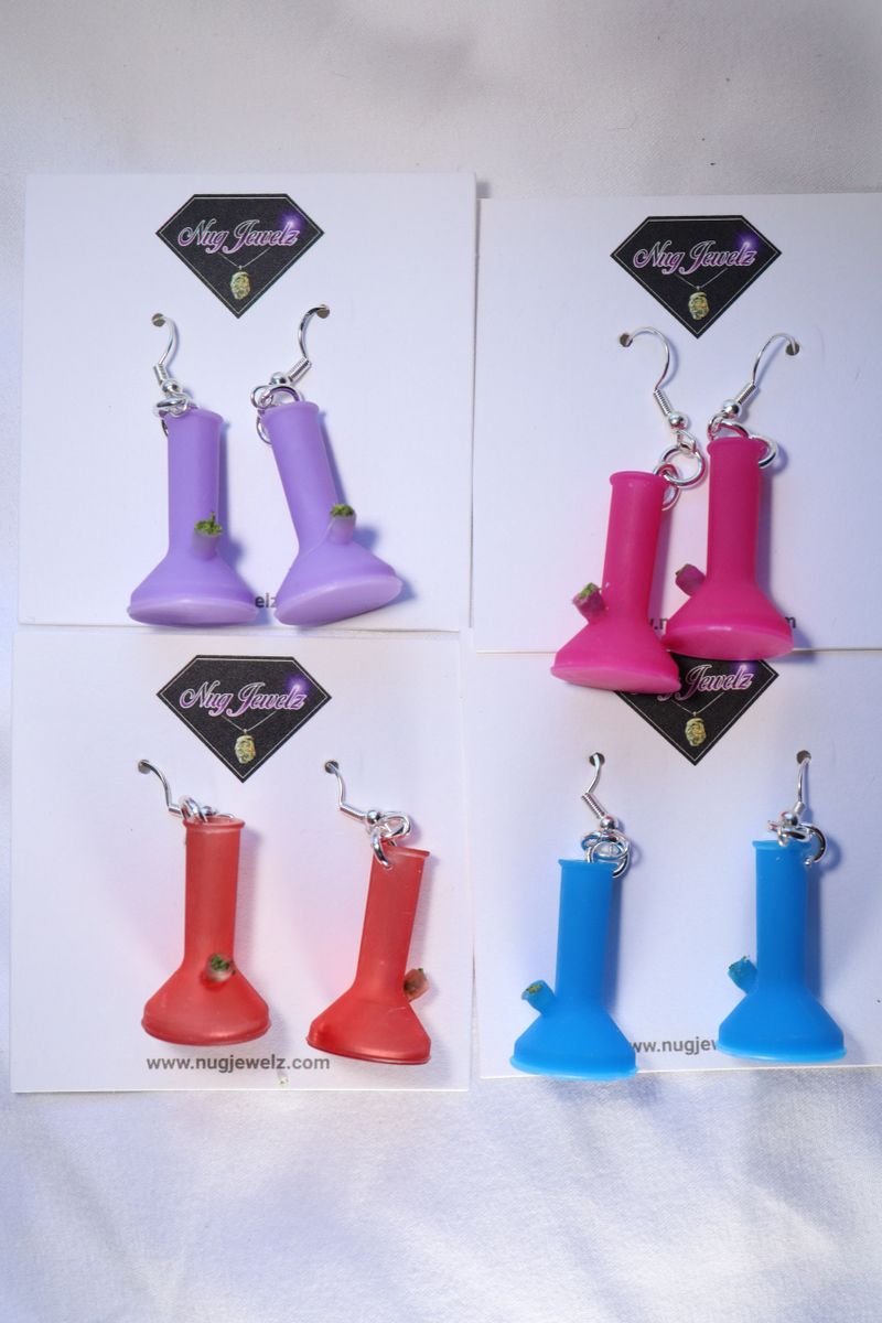 Resin Bong Earrings listing 1