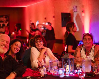 A table of celebrity guests