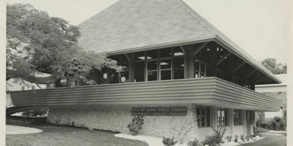 Exterior of library.