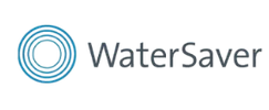 WaterSaver logo with blue circular design and text.