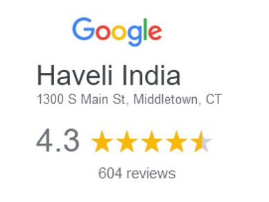 Haveli India Middletown Restaurant Google Rating