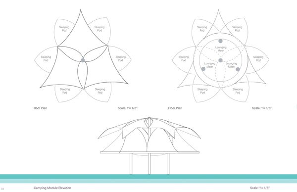glamping pod for music festival camping
