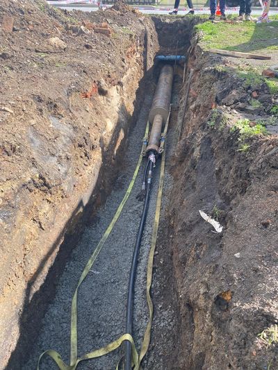 Hincado Cañeria de Acero DN400mm, Localidad de Penco.