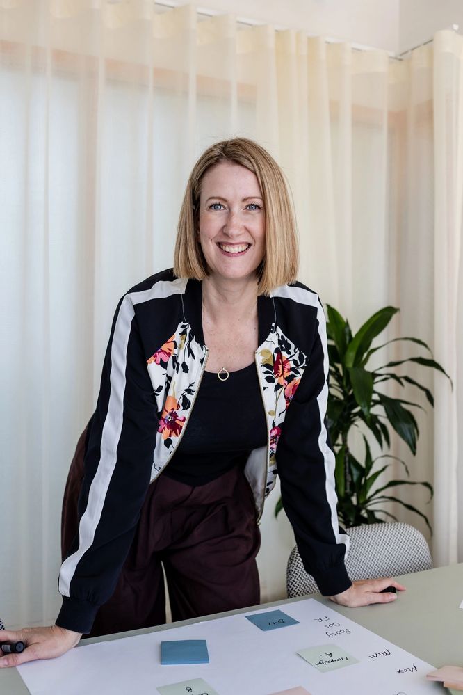 Portrait of Emma Sheppard in a meeting room