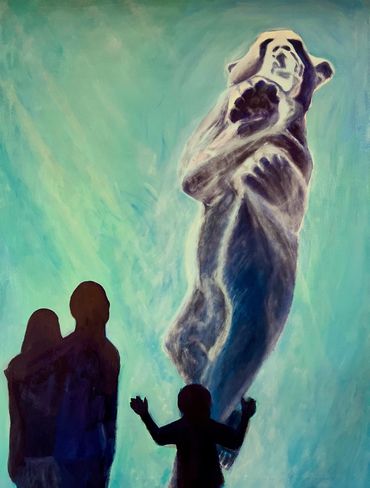 Kasumi. 48x36", oil on canvas, 2025