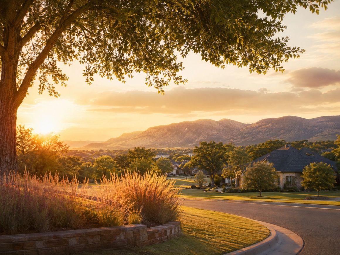 Southwest Oklahoma community near Lawton and Fort Sill with Wichita Mountains