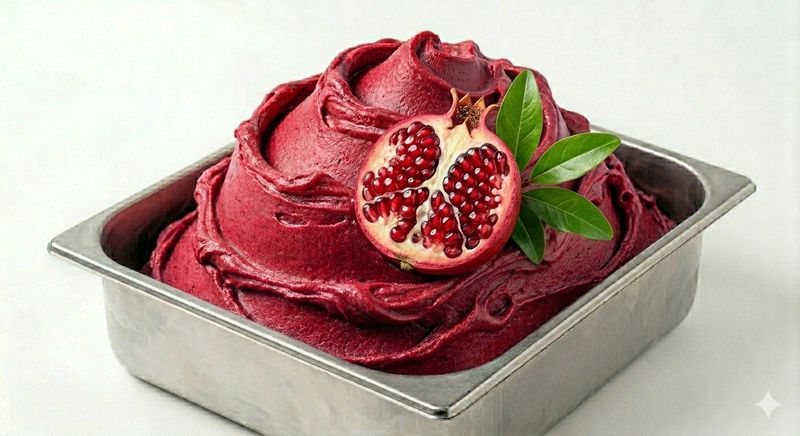 Pomegranate sorbet