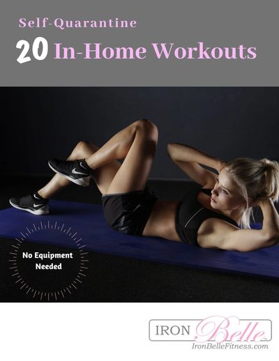 In-home workout women doing exercise.