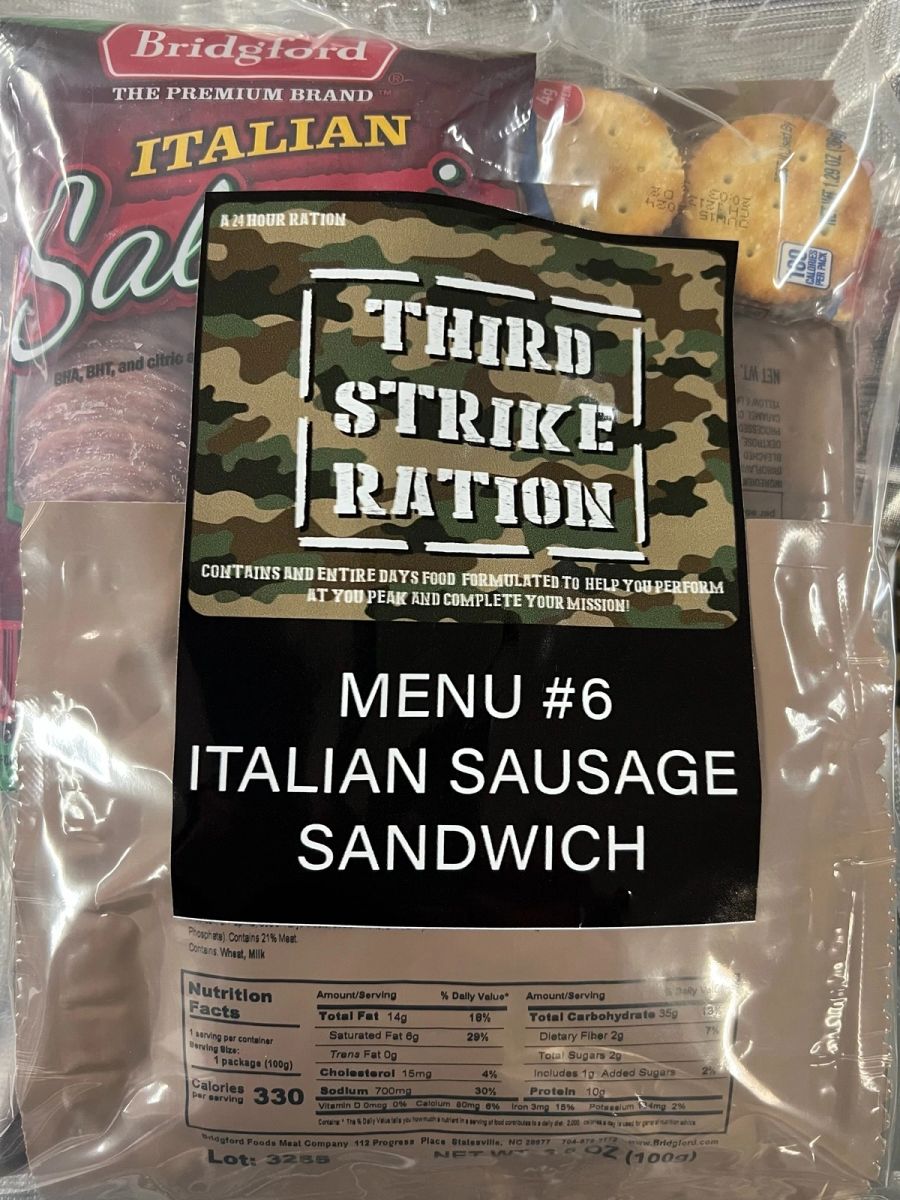 New and Improved Third Strike 24HR Ration (TSR) Menu 6 Italian Style ...