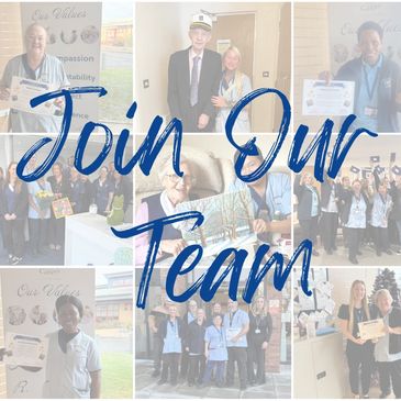 Collage of healthcare workers with 'Join Our Team' text inviting new members.
