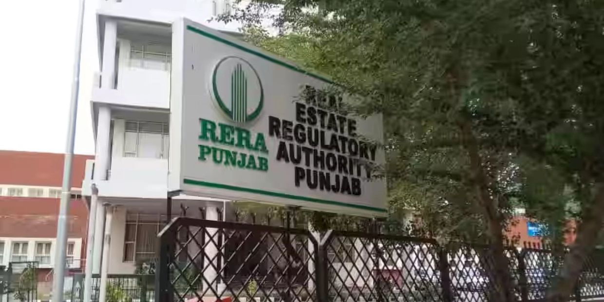 Signboard of Punjab Real Estate Regulatory Authority (RERA).