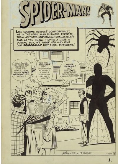 Spider Man's 1st Appearance by Ditko and Lee! Amazing Fantasy 15! 