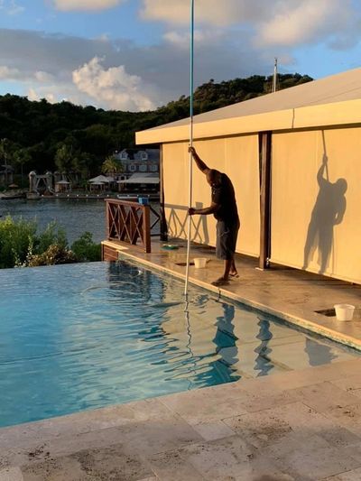 Cpo certified, pool service, pool maintenance, antigua, barbuda, jumby bay pool service