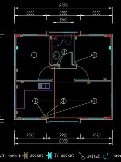 Split bedrooms with bathroom in the middle for easy access by both rooms