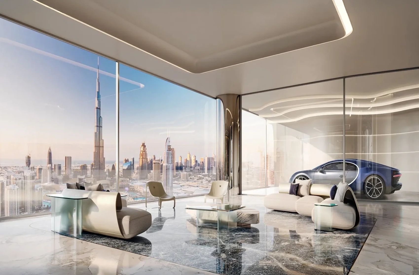 Bugatti Residences redefines ultra-luxury living in Business Bay. Inspired by Bugatti’s design DNA a