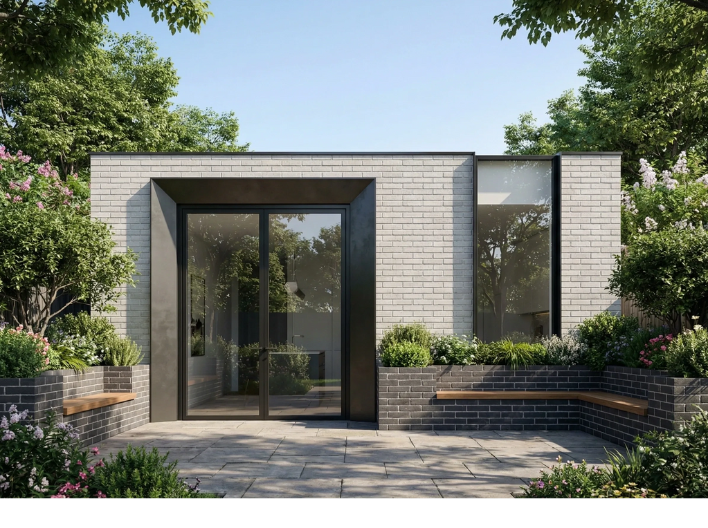 light grey bricks and 