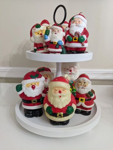 Vintage Santa candles