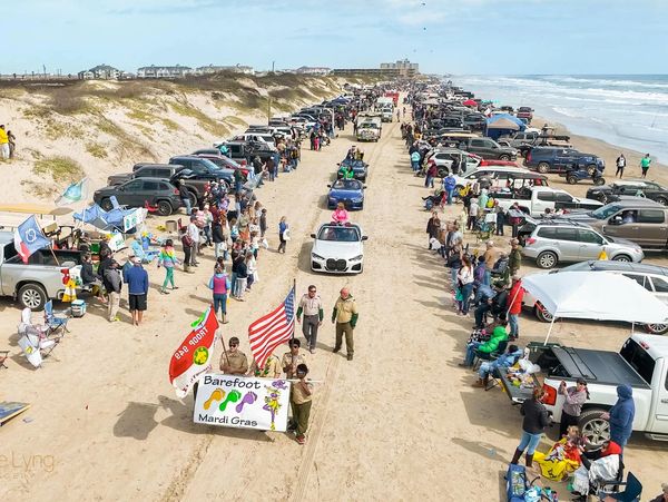 Barefoot Mardi Gras Beach Parade