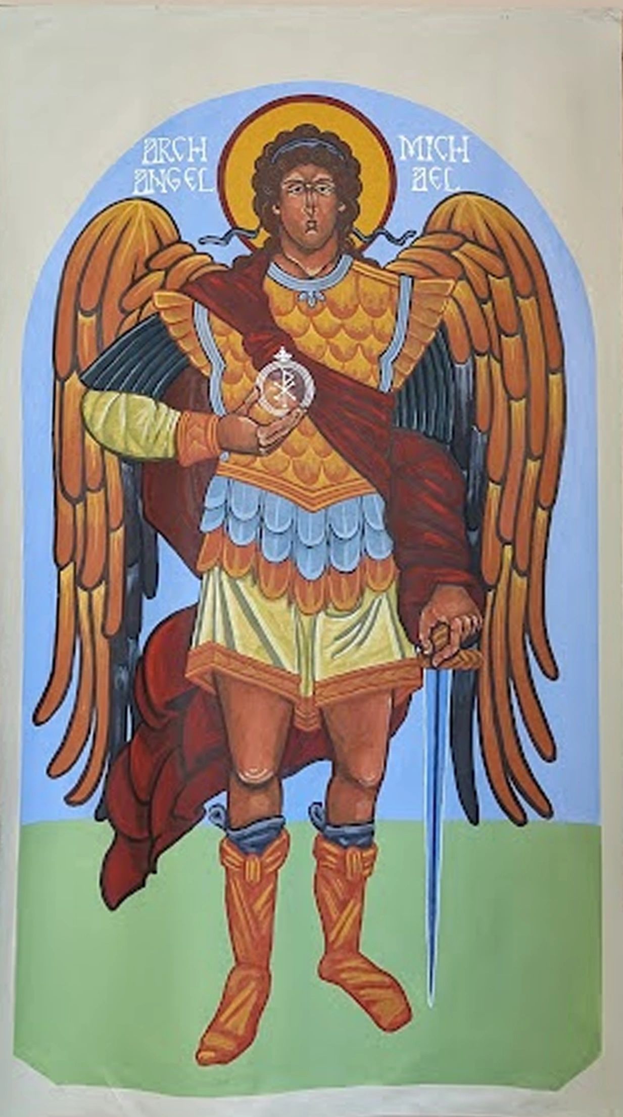 saint michael archangel great taxiarch icon mural 