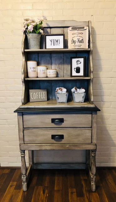 Paint/glaze combo.