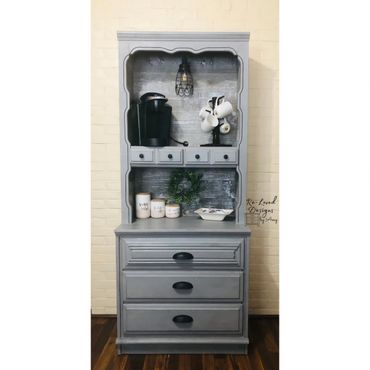Amy Howard One Step paint in Atelier with clear and black waxes.