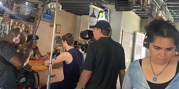 On the set of my short film/accomplishment - L'Chaim to Coconut Conversations.  