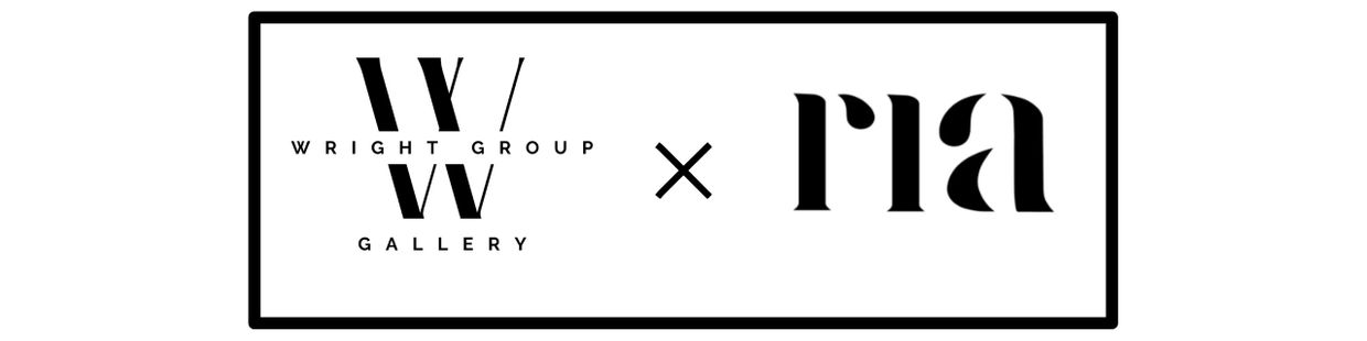 Logo collaboration between Wright Group Gallery and RIA.