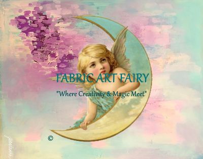 Circa 1932 moon fairy in purple and blue