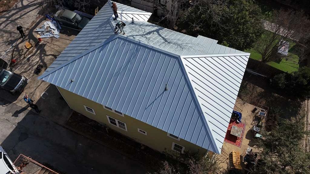 Completed roof on Holly Street