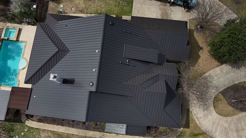 Completed roofing project on Zyle Road