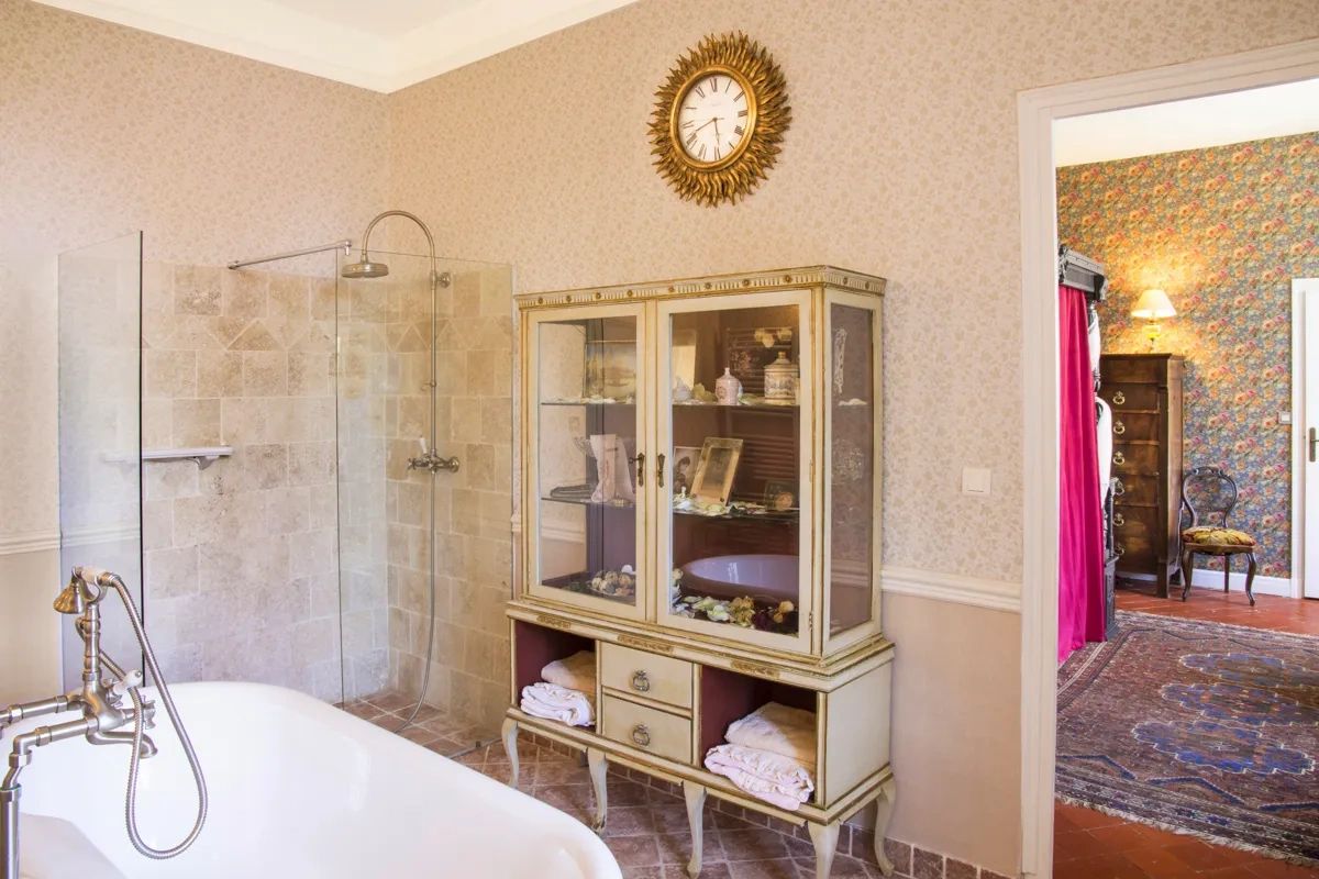The master bathroom suite 