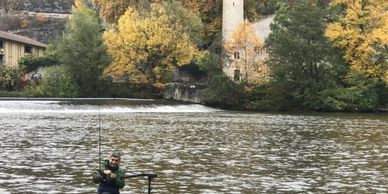 Fishing on the River Lot, South West France