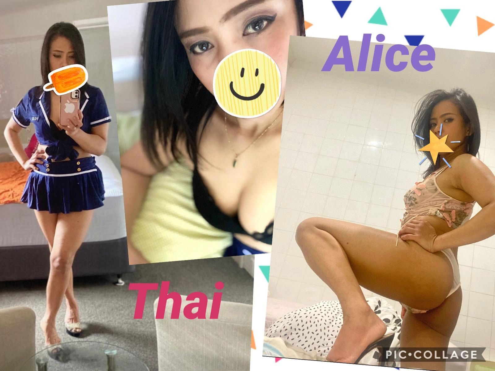 Collage of a woman in various poses with playful face stickers and text labels.