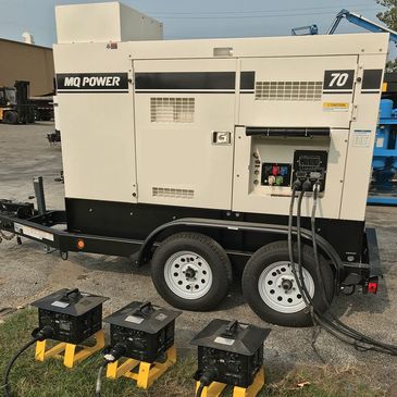 Generator temporary power distribution setup teams to get you up and running the correct and proper 