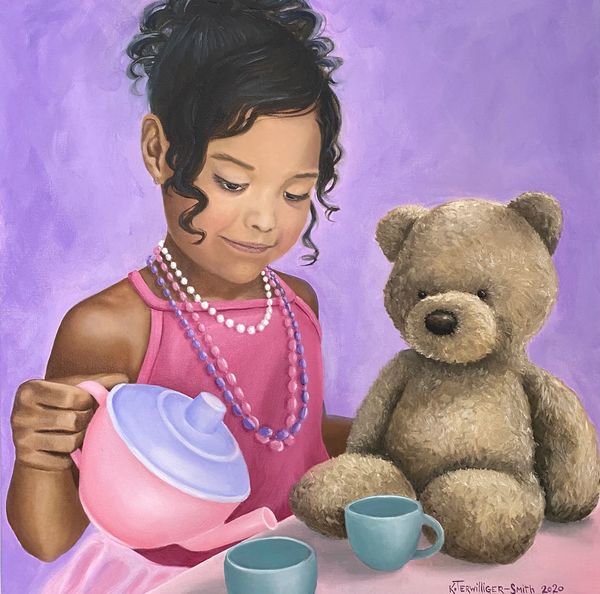 Tea Party with Teddy Bear