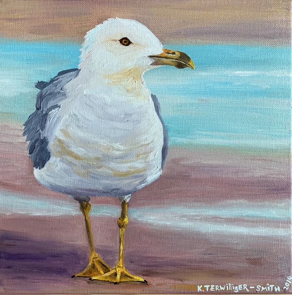 Seagull at Dusk