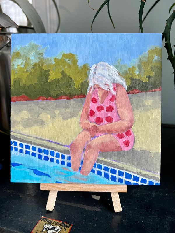 Woman Sitting at a Pool, Old Marsh