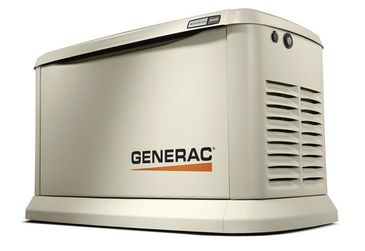 Generac standby generator for home backup power.