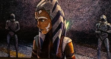 AhsoAhsoka Tano Portrait, art for sale, jedi,starwars, oil painting, fan art, the clone wars, jedi k