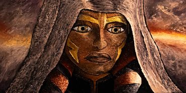 Ahsoka Tano Alter,Ahsoka Tano Portrait, art for sale, jedi,starwars, oil painting, fan art, the clon