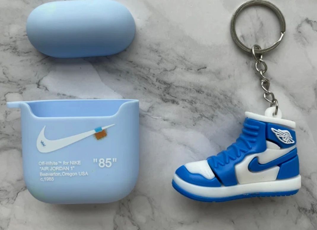 BLUE Nike Key Ring AirPods Case