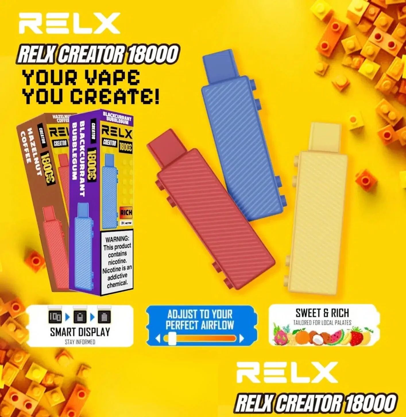 elfbar elfa kaufen 35000 Kit E Cig Accessories :: E Cig Pod :: Original RELX Creator Lego Relx  Creator 20k Australia main image 0